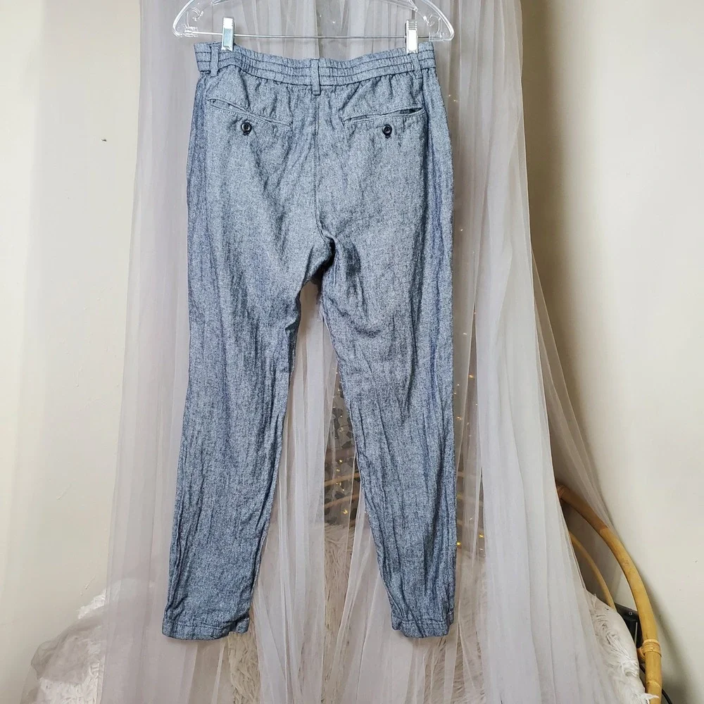 Banana Republic Athletic Fit Linen Cotton Casual Pants Athleisure Size 30x28